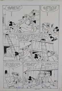 Asteriti, Sergio - 1 Original page - Topolino - n. 1344 “Topolino e la faccenda Goldenbroc” pag.9 | Catawiki