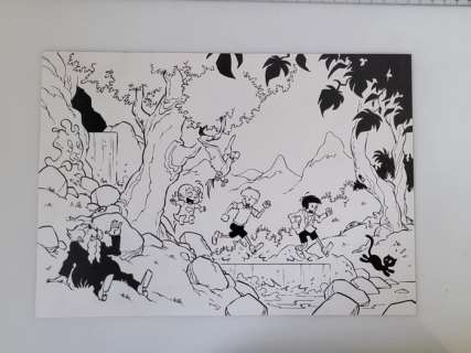 Berte, Kristof - 1 Original drawing - Jommeke