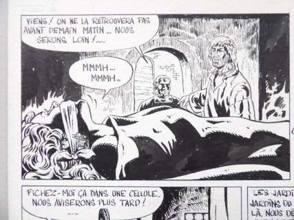 Landrain, Jacques - 1 Original page - Miguel de Alhama - Noche Triste - original on board - 1984 | Catawiki