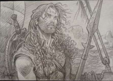 Aouamri, Mohammed | original drawing  - Saga Valta | Catawiki