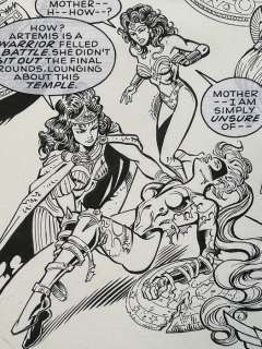 Michael Collins - 1 Original page - Wonder Woman - Great Hera— They’re Dying!! - 1998 | Catawiki