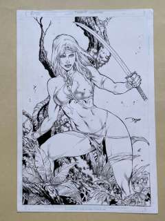  - FAIRCHILD / GEN 13 (2014) ILLUSTRATION BY DIEGO BERNARD - SIGNED BY DIEGO BERNARD - ORIGINAL