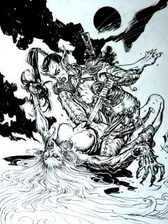 Pontet, Cyril - 1 Original drawing - Chroniques de la Lune Noire - Feidreiva et la Succube - 2025 | Catawiki