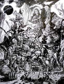 Pontet, Cyril - 1 Original drawing - Chroniques de la Lune Noire - Les héros des Chroniques - 2025 | Catawiki