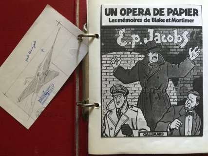 Jacobs, Edgar Pierre - Original preliminary drawing - Blake & Mortimer - Un opéra de papier - 1978 | Catawiki