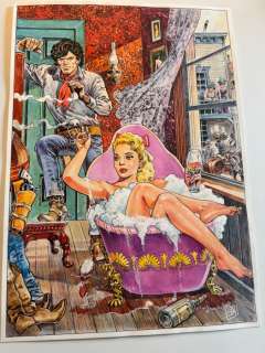 Hajdarevic, Osman - 1 Original colour drawing - Blueberry - Tribute to Blueberry and the bathroom’s girl | Catawiki