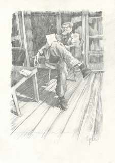 Pomès (Cyrille) - Lot 583 - A la lettre près, illustration Ã  la mine de…