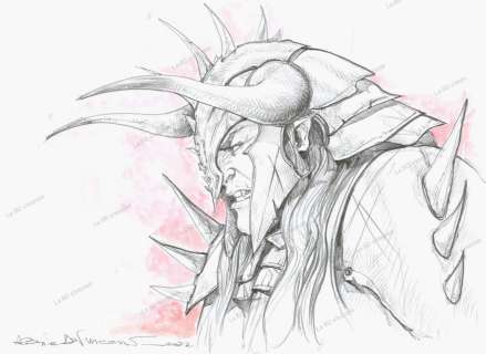 Alessia DE VINCENZI - Dessin Original « Guerrier Fantastique »