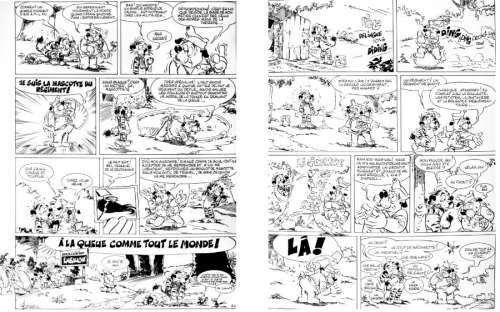 Â« La Jungle en Folie Â». Texte et dessin de GODARD. 2 planches pour un | Tessier Sarrou