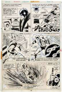 "THE AVENGERS" #139 ORIGINAL GEORGE TUSKA COMIC BOOK PAGE ART. | Hake’s