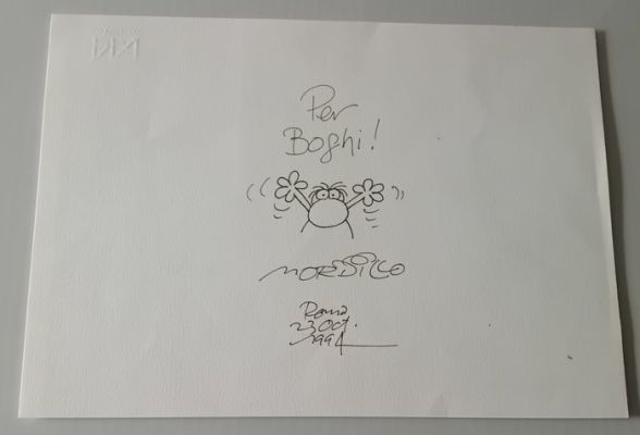 Mordillo - Original drawing - Sketch - Dedicace - 1994 | Catawiki