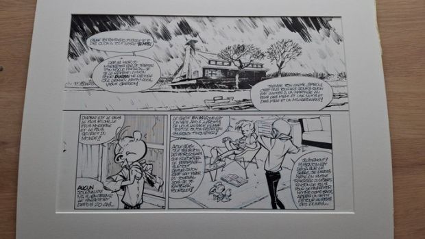 Manuel, José-Louis - 1 Original page - Robbedoes en Kwabbernoot - Halve orginele pagina (p1A) "Aux sources du Z" - 2008 | Catawiki