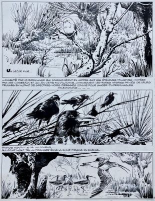 Vance, William - 1 Original page - Bob Morane - l’Empreinte du Crapaud - 1978 | Catawiki
