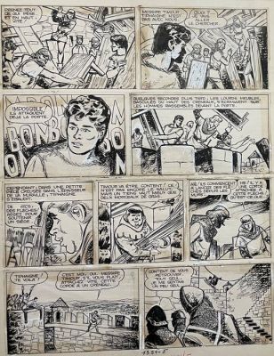 Sirius - 1 Original page - De Timoers - Le Fils du Croisé - De zoon van de kruisvaarder - 1966 | Catawiki