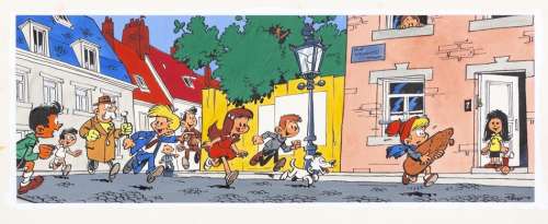 Peyo | Illustration Ã  l’encre de Chine et Ã  la gouache… | Millon