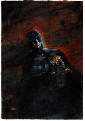 Continue Shopping | BATMAN AND ROBIN #29 MARTIN SIMMONDS ORIGINAL COVER ART | Scott’s Collectables