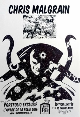 Chris Malgrain - 1 Original colour drawing - Eternity - La grande Entité Cosmique - 2016 | Catawiki