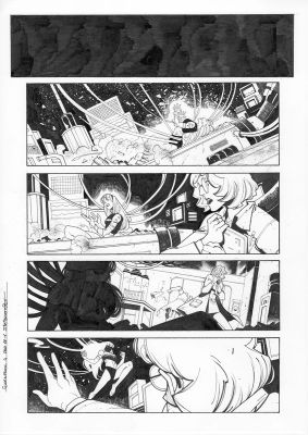 Continue Shopping | GWENPOOL #4 PAGE 1 ORIGINAL PAGE BY STEFANO NESI | Scott’s Collectables