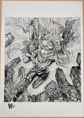Continue Shopping | HOPE SUMMERS MARVEL SNAP (VINCENZO RICCARDI ORIGINAL ART) | Scott’s Collectables