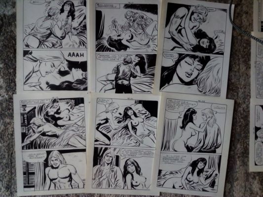 Victor De La Fuente - 116 Original page - épisode complet Oltretomba #45 - Sotto il segno del Vampirus - 1973