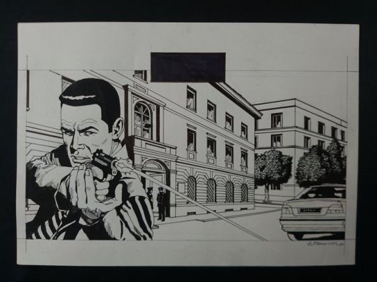Facciolo, Enzo - 1 Original drawing - Diabolik - Ginko | Catawiki