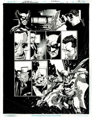 The Bat-Man: Second Knight #3 p.18 - Bat-Man Runs Out to Resume the Case! | Comic Book Art Gallery