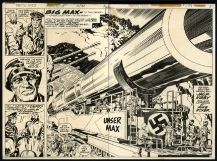 Kirby, Jack - OUR FIGHTING FORCES (1954-78) #153 Double Page Splash | ComicConnect