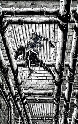 Continue Shopping | MILES MORALES MARVEL SNAP SPIDER-VERSE ORIGINAL ART BY JIMBO SALGADO | Scott’s Collectables