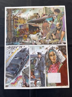 Massimiliano Frezzato - 1 Original colour page - Margot queen of the night - 1992 | Catawiki