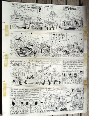 Pom (Van Hove, Jozef) - 1 Original page - Piet Pienter en Bert Bibber - Buldarse Rhapsodie - 1958 | Catawiki