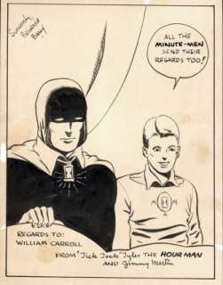 Baily, Bernard - DC COMICS 1940 HOUR MAN CONTEST PRIZE Illustration | ComicConnect