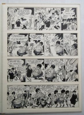 Nero - Moea-Papoea met originele pagina ( strook 117 t/m 120) - oplage 60 expl. - gesigneerd door Marc Sleen - 1 Album - EO - 1982 | Catawiki