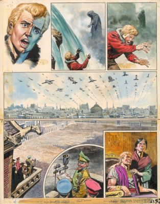 Don Lawrence | Planche originale n°14 - The Puppet Emperor - Trigan Empire | Daniel Maghen