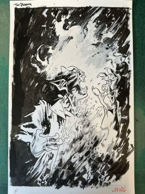 DEMON #1 MICHAEL WALSH ORIGINAL COVER ART | Scott’s Collectables