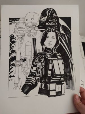 Marco Foderà - 1 Original drawing - Star Wars - Rogue One (Star Wars) | Catawiki
