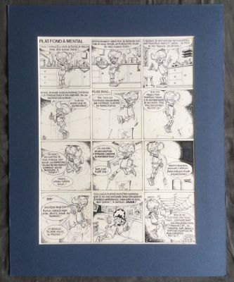 Devos, Jacques - 1 Original page - Génial Olivier - Platfond a mental - 1983 | Catawiki