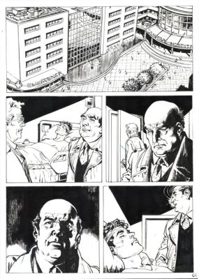 Bigliardo, Daniele - 1 Original page - Dylan Dog Maxi Old Boy #28 - "Svegliarsi ieri" - 2016 | Catawiki