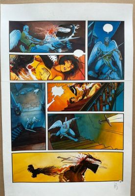 Reculé, Henri - 1 Original colour page - Les Immortels - La Volonté du mal - 2001 | Catawiki