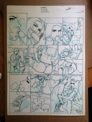 Gambedotti, Atilio - 1 Original page - Flora vol #1 - "BIENVENEU DANS LA MONDE DE LA BD" - 2006 | Catawiki