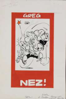 Greg, Michel | ACHILLE TALON Très belle illustration Ã  l’encre de chine et | Cornette de St Cyr