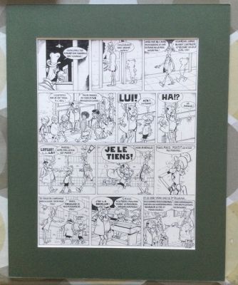 Devos, Jacques - 1 Original page - Génial Olivier - Eindpagina Een genie te veel... / Folâtreries - 1981 | Catawiki