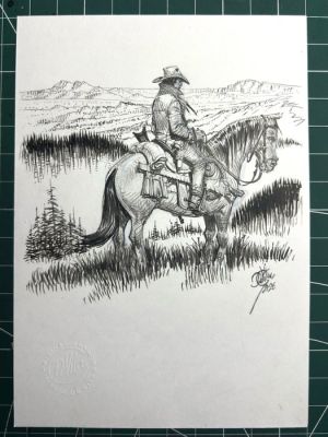 De Vita, Giulio - 1 Original drawing - Tex a cavallo nel Montana 2 - 2026 | Catawiki