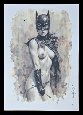 Emma Wildfang - Batgirl - Vintage Pin Up edition - Large size | Catawiki