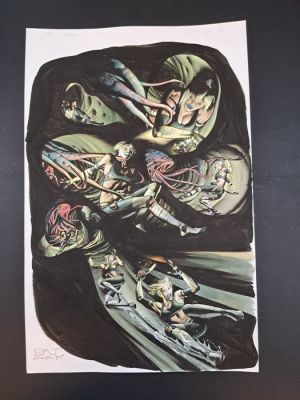 Evangelisti, Patrizio - 1 Original colour page - Termite Bianca: Nigredo - 2019