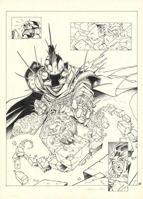 Crisse | Planche originale intermédiaire - L’épée de cristal - Intégrale - L’Épée de Cristal | Daniel Maghen