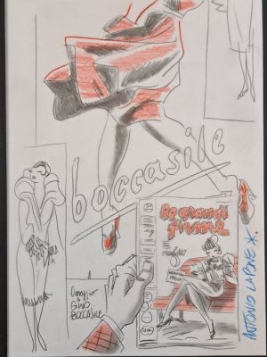 Lapone, Antonio - 1 Original colour drawing - Dedicato a Boccasile: Le Grandi Firme | Catawiki