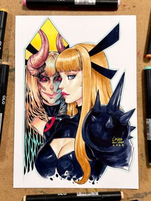 Eric Chen - Magik & Darkchylde A4 portrait