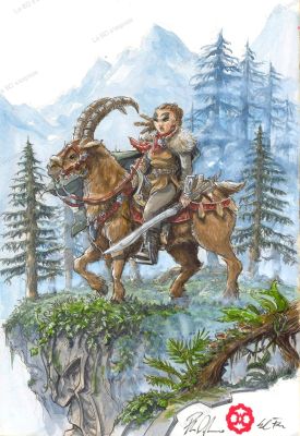 Paolo Deplano | Dessin Original Fey du Temple | La BD s’expose