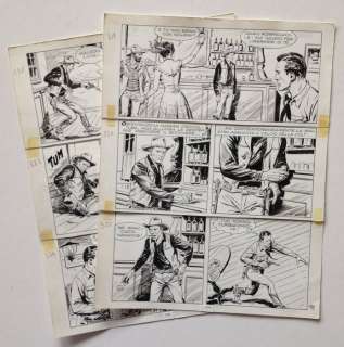 Nicolã², Erio | 2x original plates  - Tex no. 237, "Tex contro tutti"  - (1980) | Catawiki