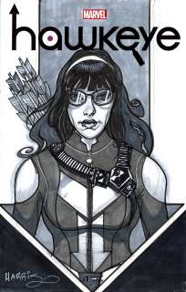 Tony Harris | Hawkeye vol. 5 #1 Kate Bishop Sketch Cover TH | Abel Original Art